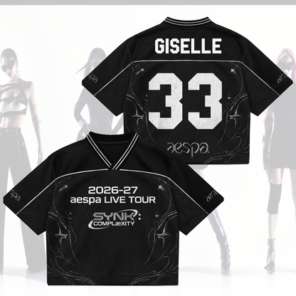 SYNK AESPA Live Tour Mixed Mesh Jersey Gift For Fans