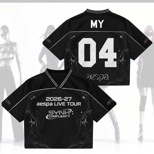 SYNK AESPA Live Tour Mixed Mesh Jersey Gift For Fans