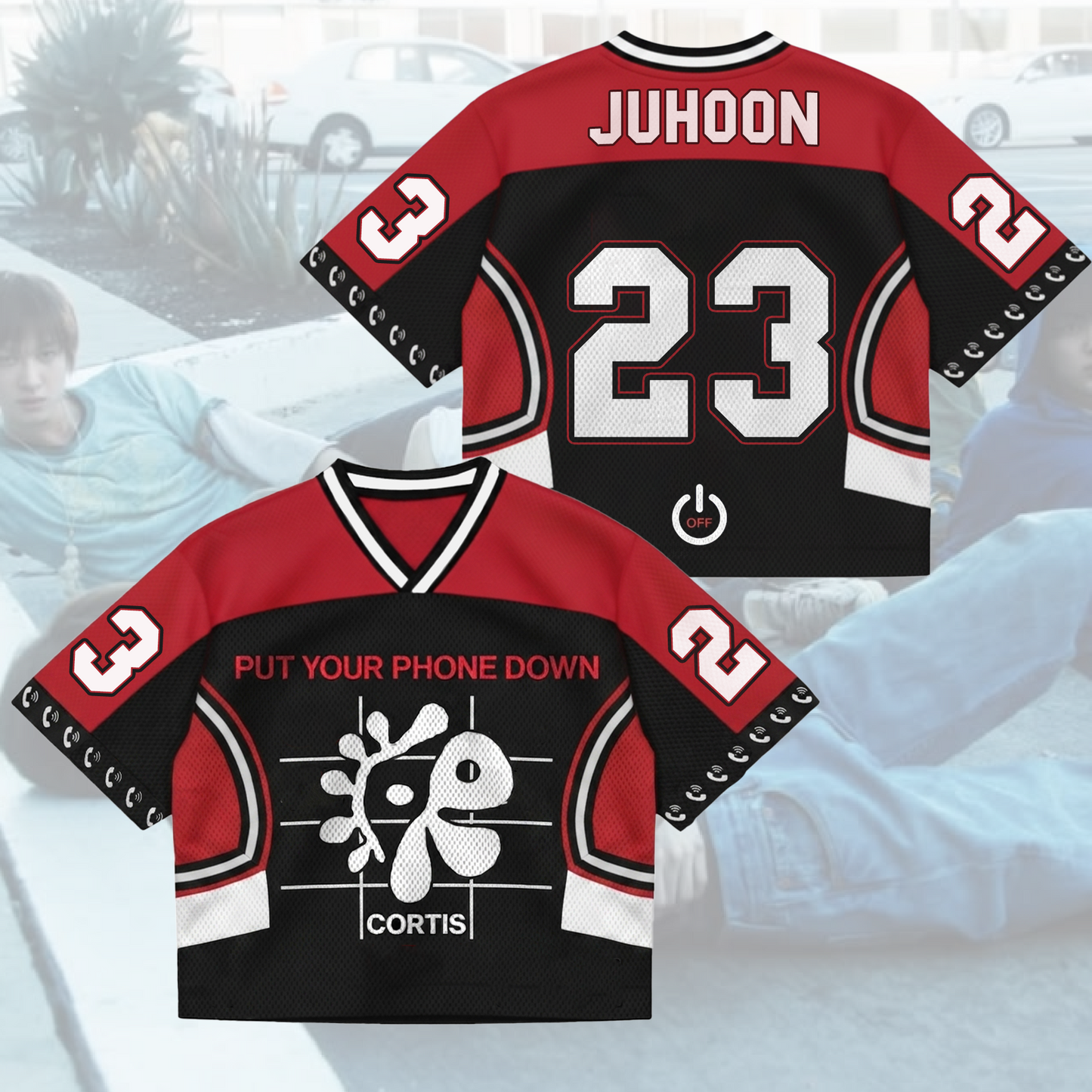 Out Of The Lines Cortis Put Your Phone Down  Tour Mixed Mesh Jersey