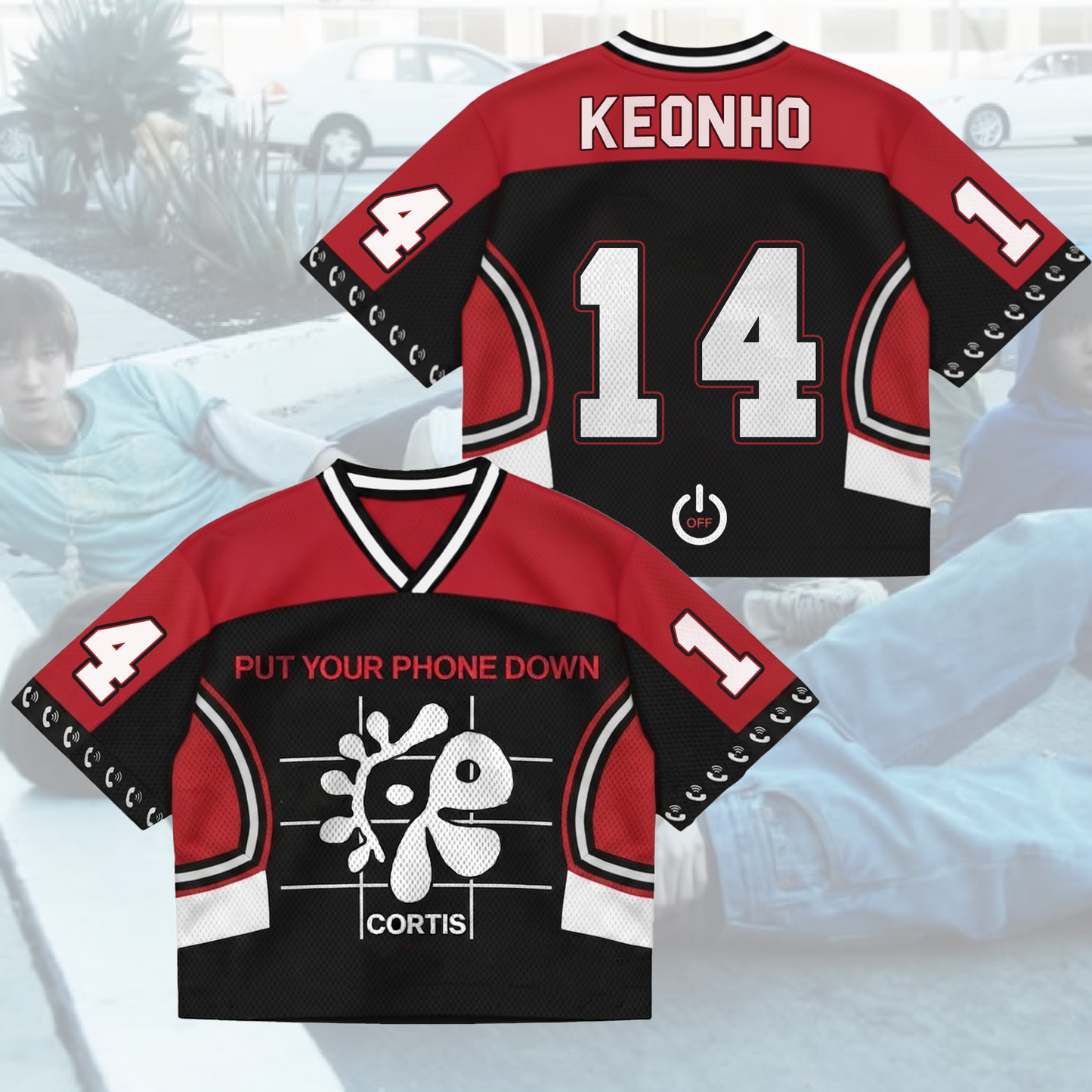 Out Of The Lines Cortis Put Your Phone Down  Tour Mixed Mesh Jersey