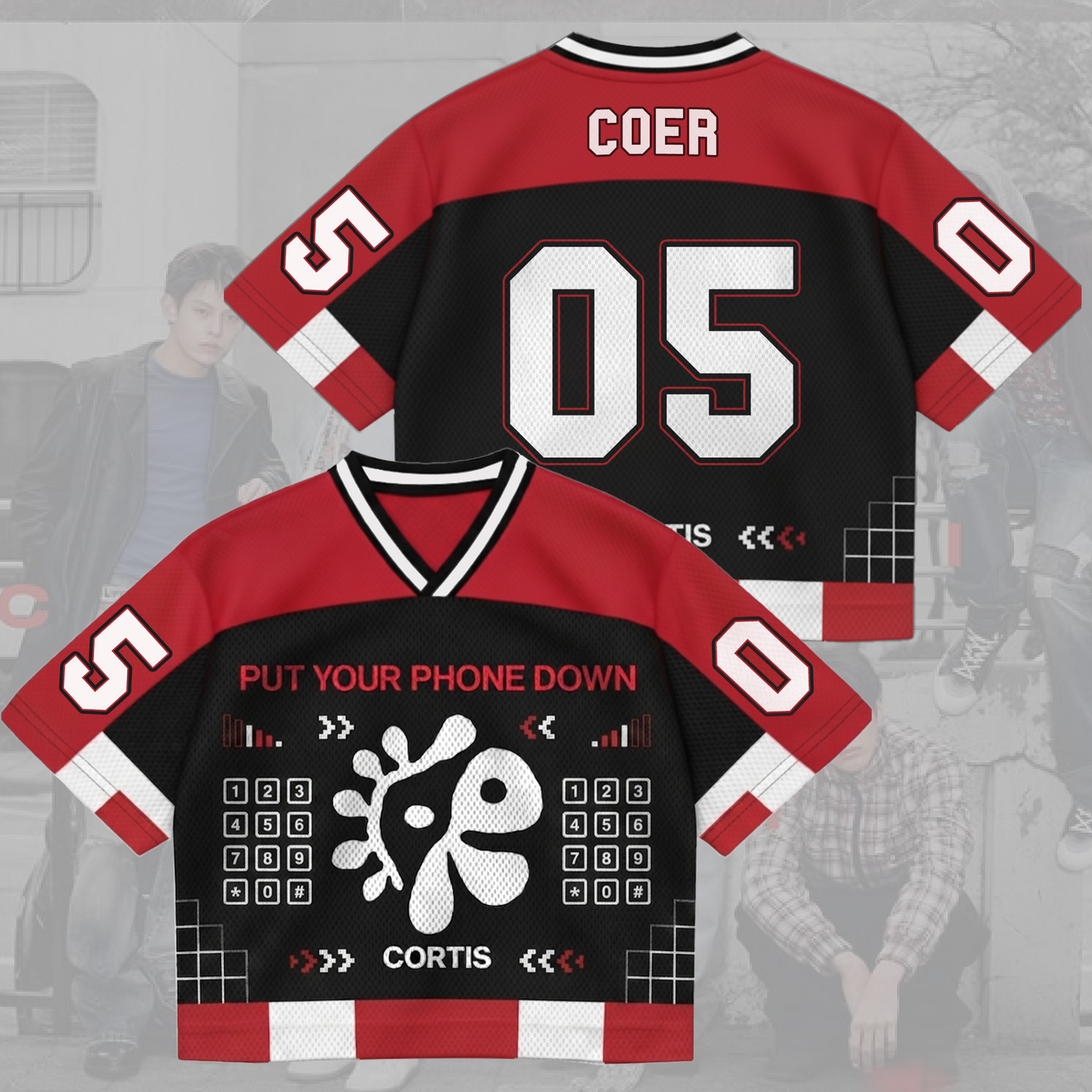 Put Your Phone Down Cortis Tour Mixed Mesh Jersey Fan Edition