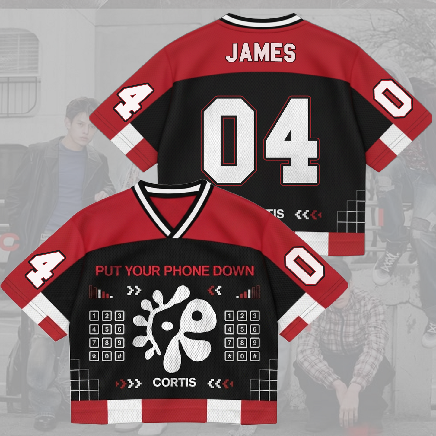 Put Your Phone Down Cortis Tour Mixed Mesh Jersey Fan Edition