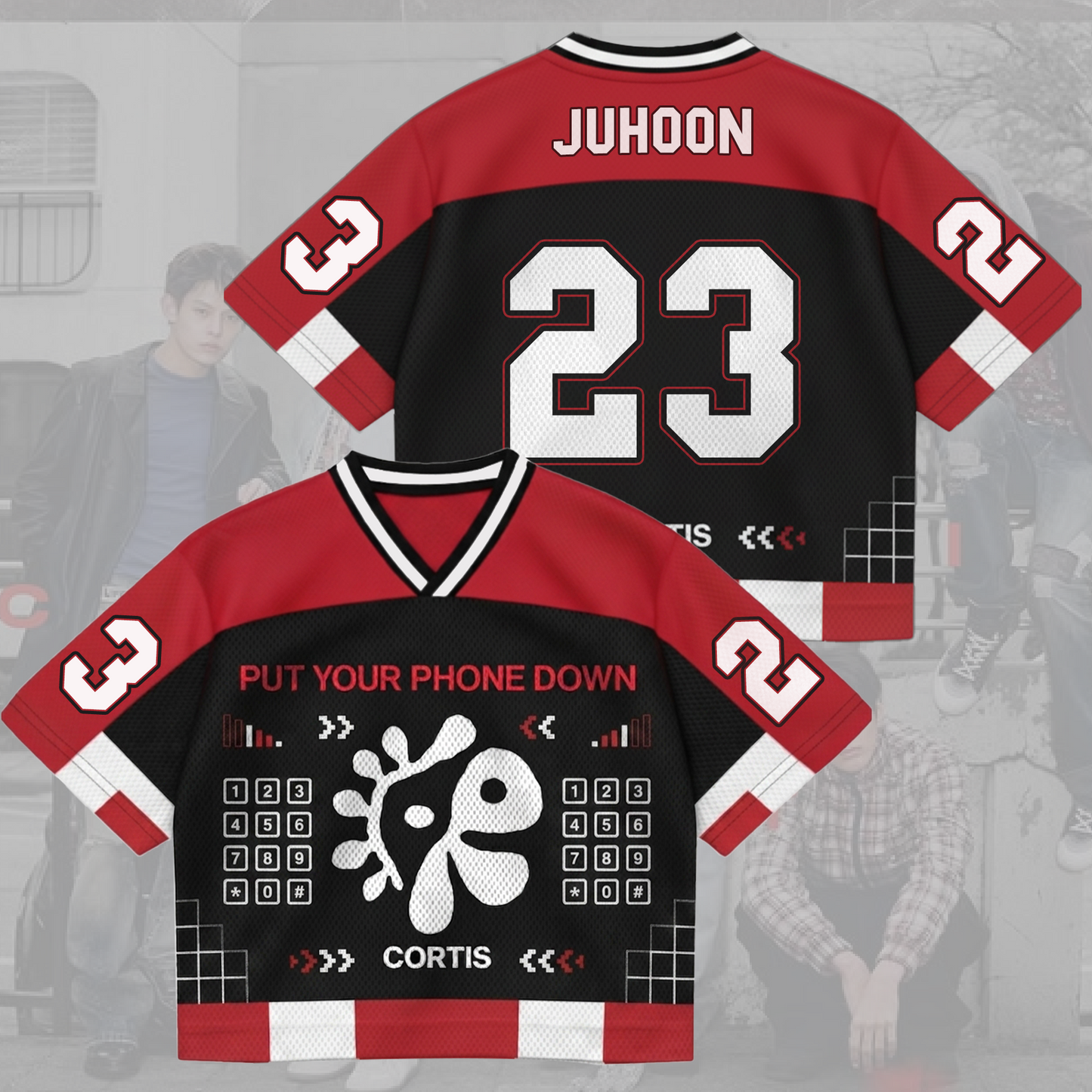 Put Your Phone Down Cortis Tour Mixed Mesh Jersey Fan Edition