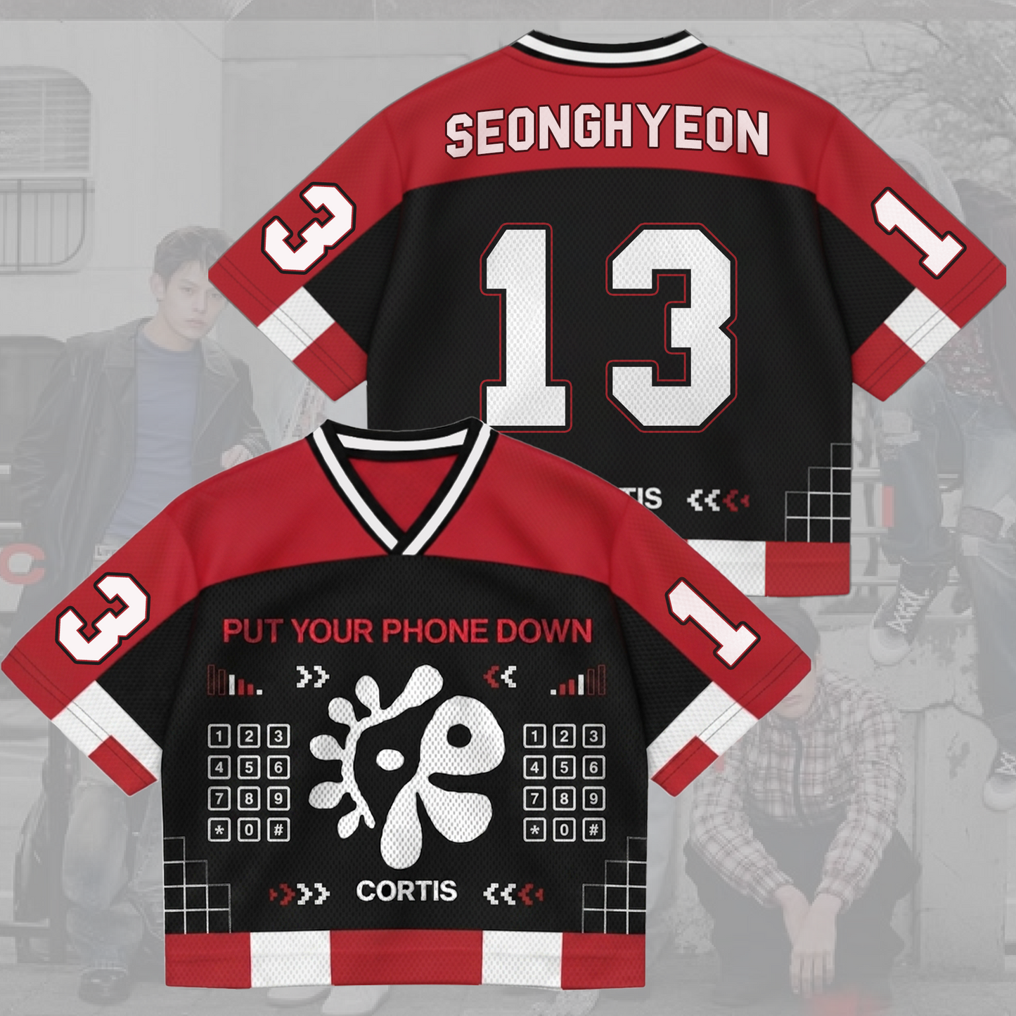 Put Your Phone Down Cortis Tour Mixed Mesh Jersey Fan Edition