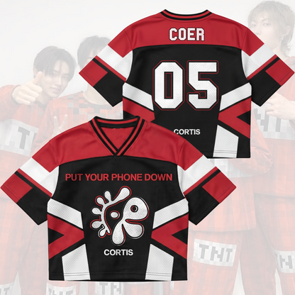 Unframed Odyssey Cortis Put Your Phone Down  Tour Mixed Mesh Jersey