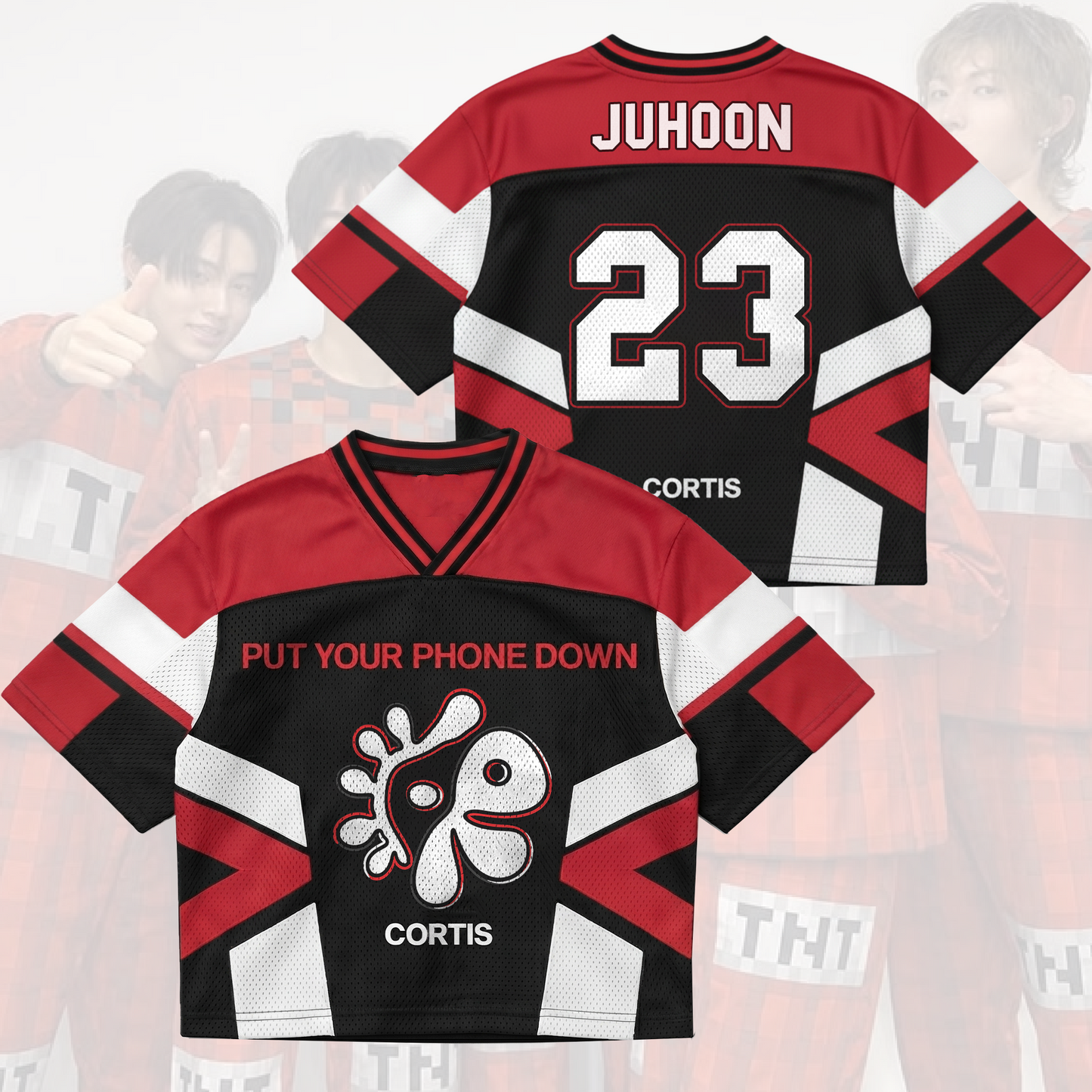 Unframed Odyssey Cortis Put Your Phone Down  Tour Mixed Mesh Jersey
