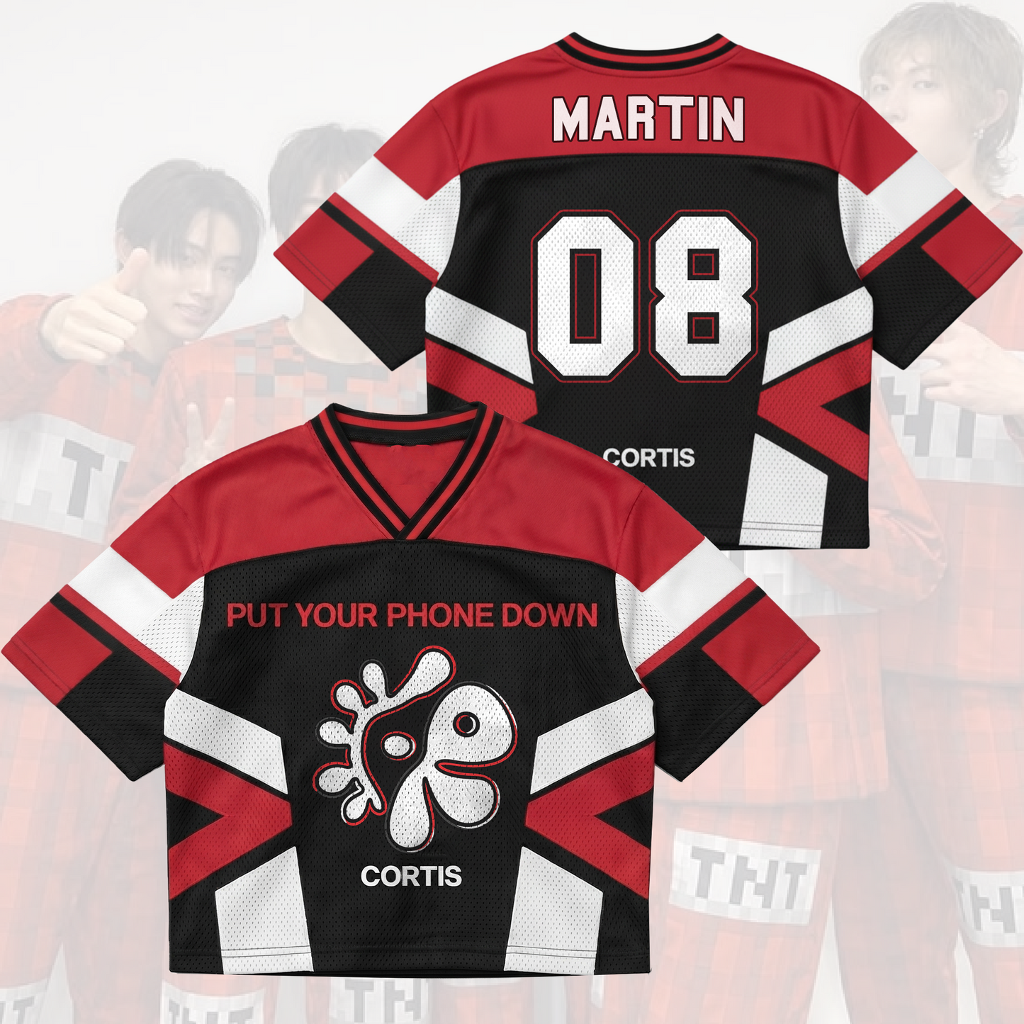 Unframed Odyssey Cortis Put Your Phone Down  Tour Mixed Mesh Jersey