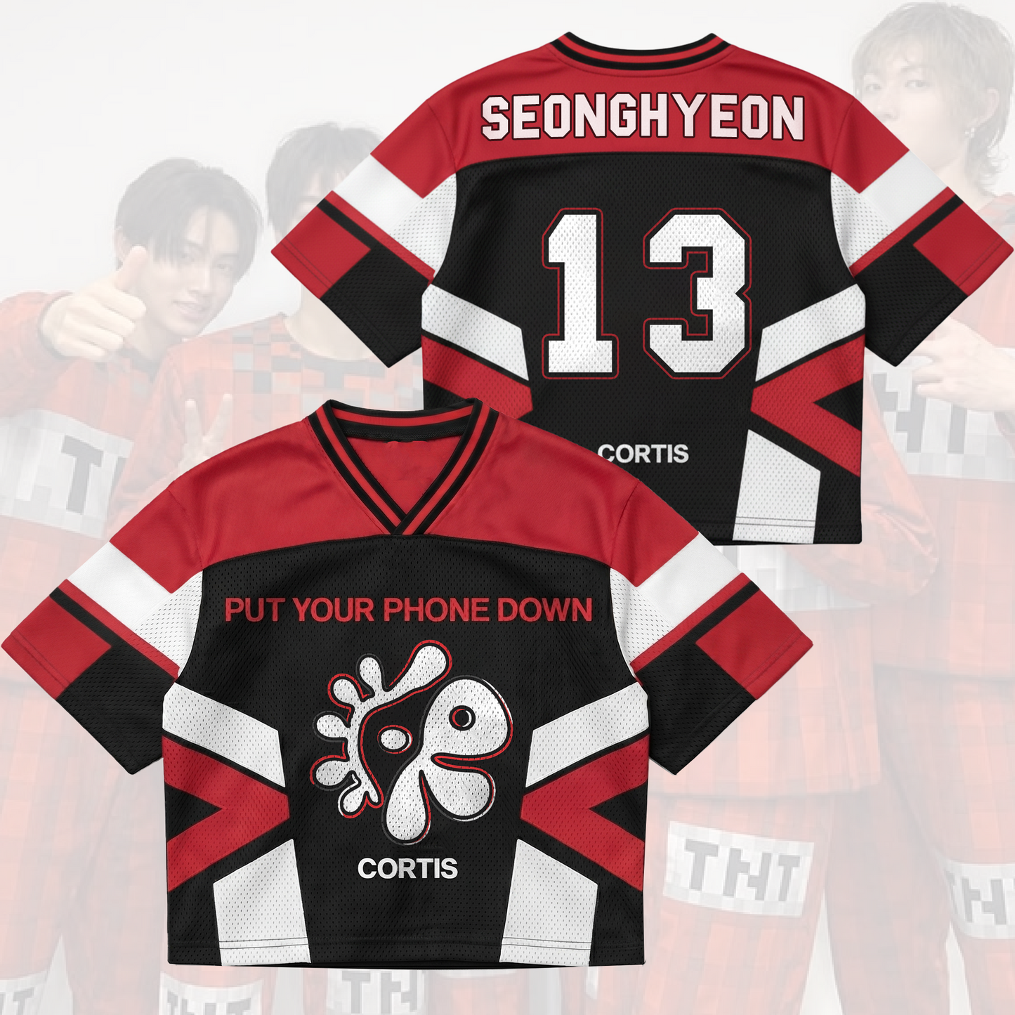 Unframed Odyssey Cortis Put Your Phone Down  Tour Mixed Mesh Jersey