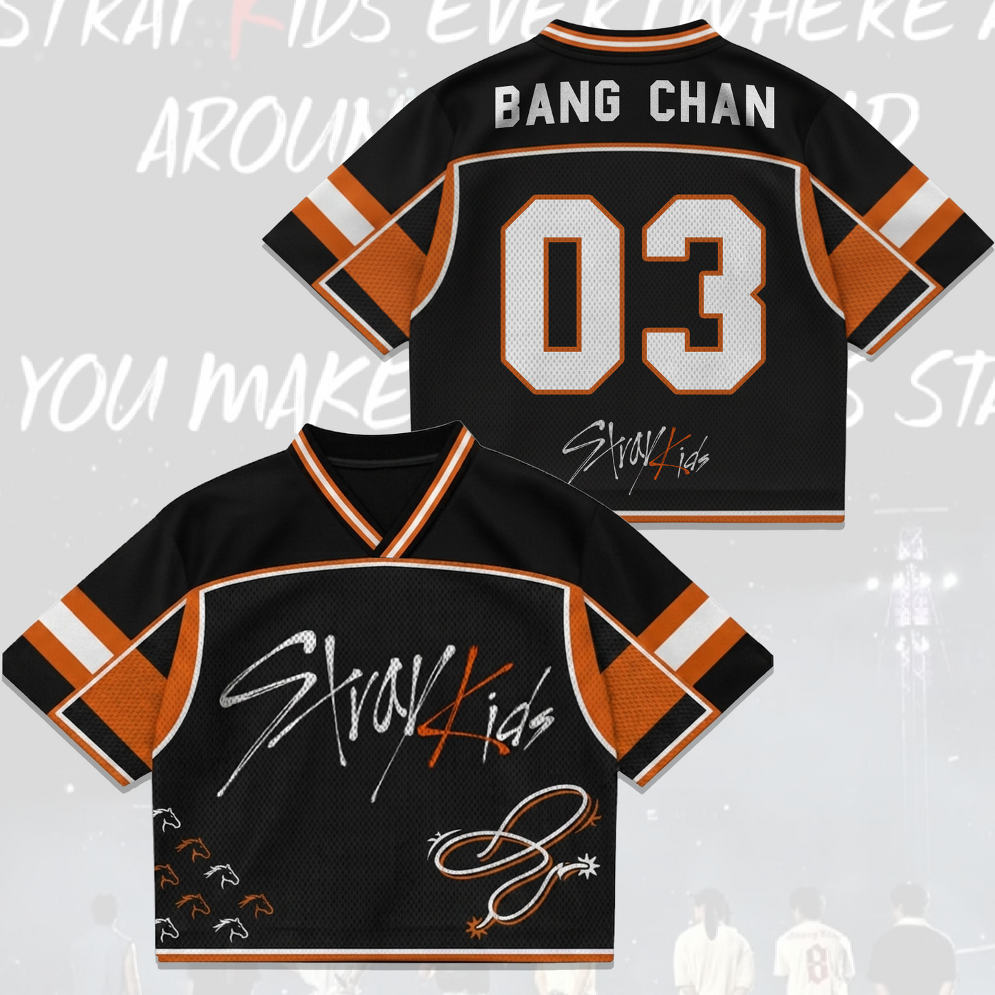 Wild West Horizon Stray Kids Concert Mixed Mesh Jersey Fan Editon