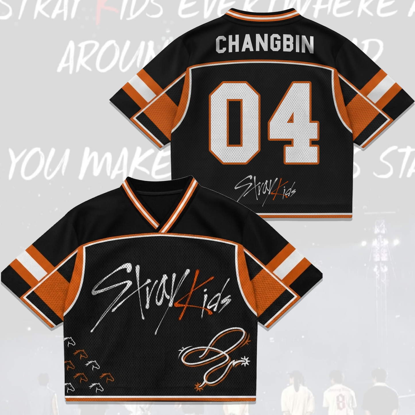 Wild West Horizon Stray Kids Concert Mixed Mesh Jersey Fan Editon