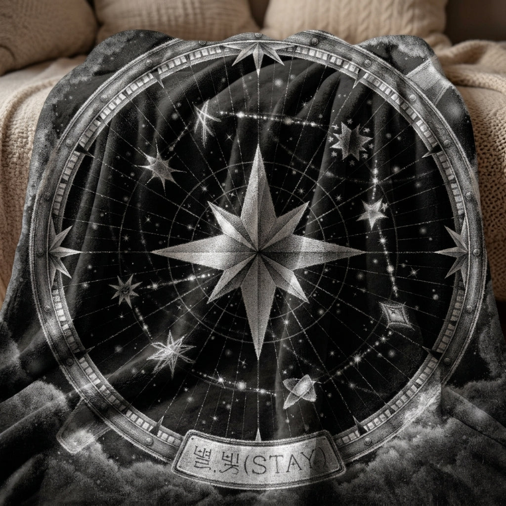 BTS Fan-Fleecedecke mit Gruppenfoto-Design, weiches K-Pop-Wohnaccessoire als Geschenk