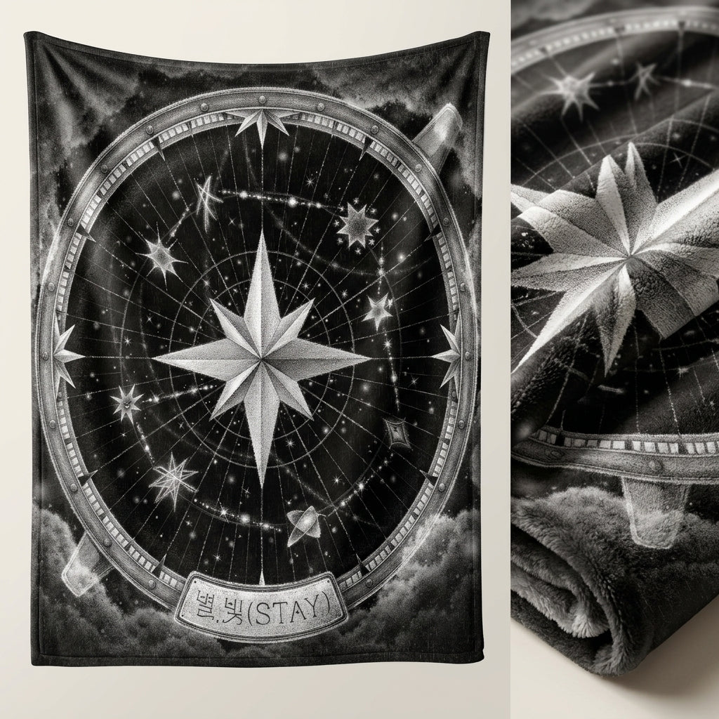 BTS Fan-Fleecedecke mit Gruppenfoto-Design, weiches K-Pop-Wohnaccessoire als Geschenk