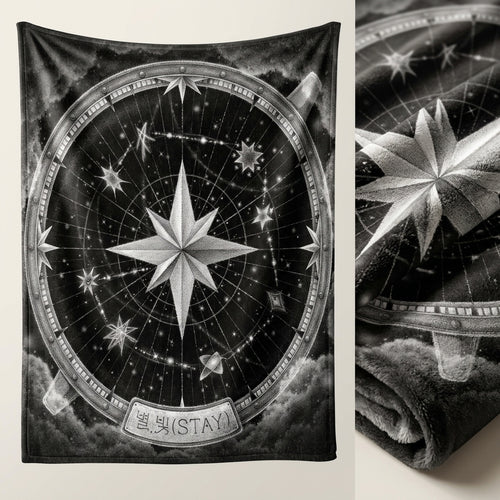 BTS Fan-Fleecedecke mit Gruppenfoto-Design, weiches K-Pop-Wohnaccessoire als Geschenk