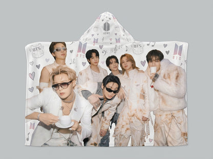 BTS Arirang World Tour Handsome Hooded Blanket Gift For Fans