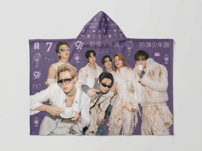 BTS Arirang World Tour Handsome Hooded Blanket Gift For Fans