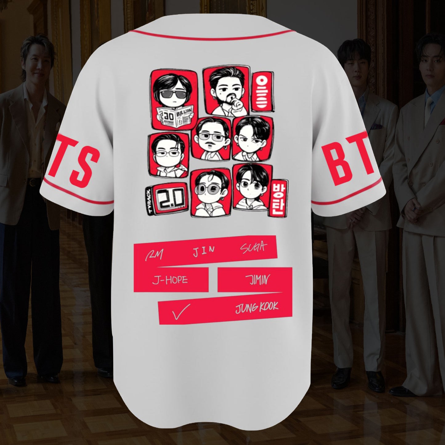 Cute BTS 20 Arirang World Tour Baseball Jersey