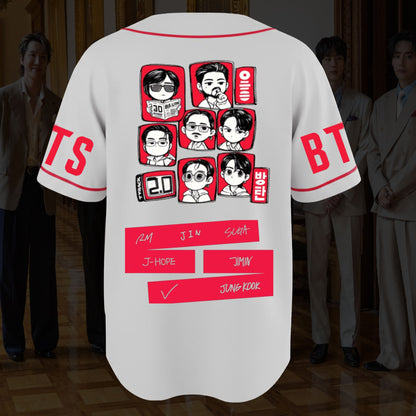 Cute BTS 20 Arirang World Tour Baseball Jersey