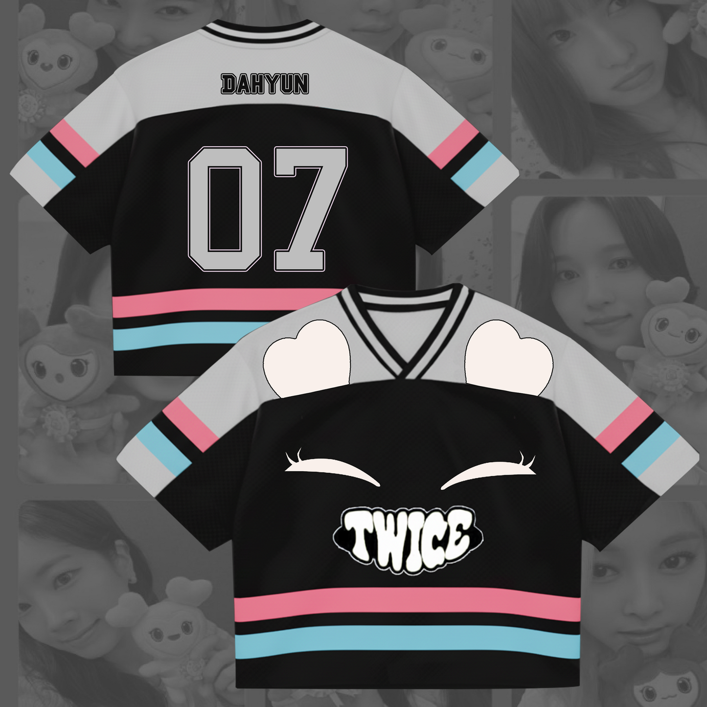 Kawai Lovely Twice This Is For Tour Cosplay Mix Mesh Jersey Gift For Fans