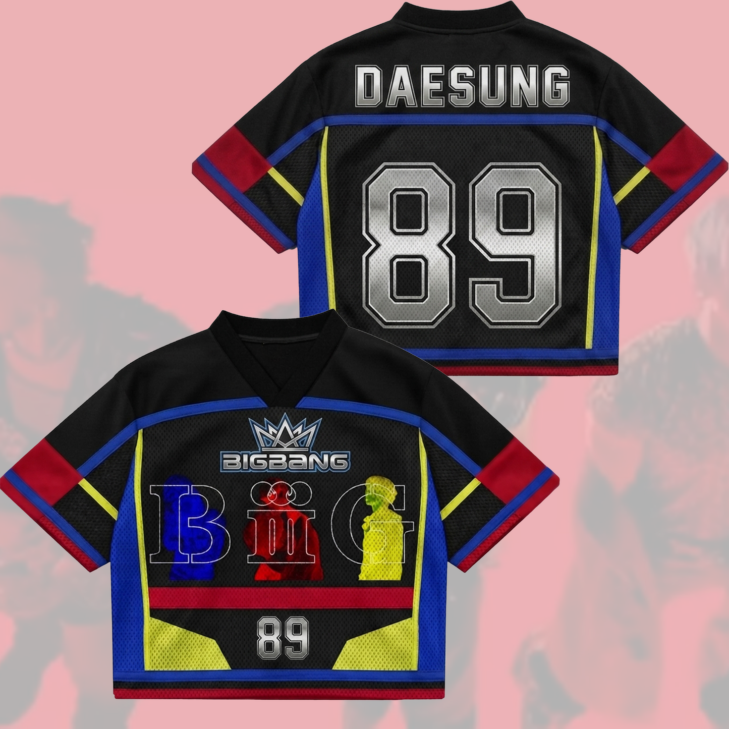 Sporty Bigbang Biiig Single 20th Anniversary Mixed Mesh Jersey Fan Edition