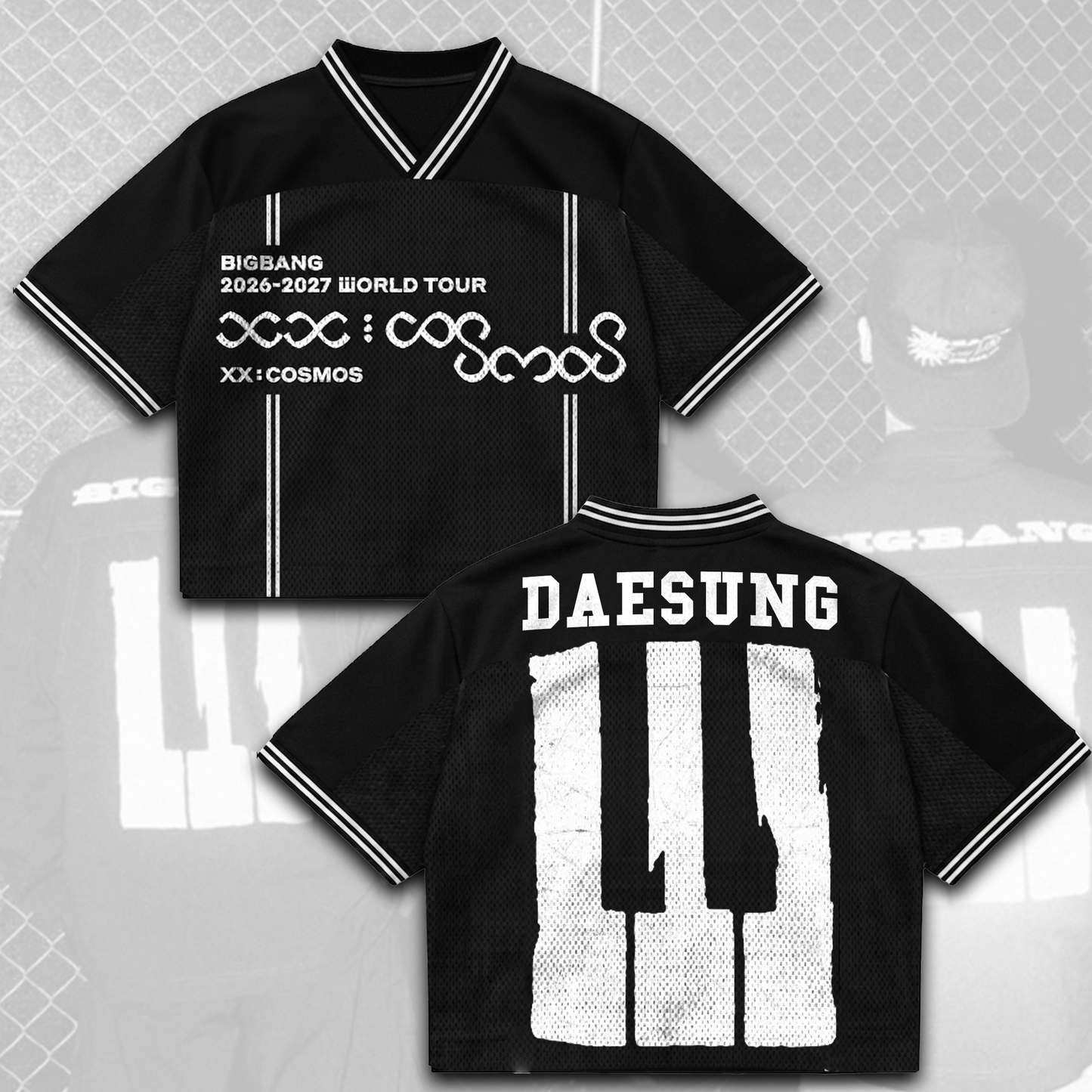 Bigbang Cosmos World Tour Keys Mixed Mesh Jersey Gift For Vip