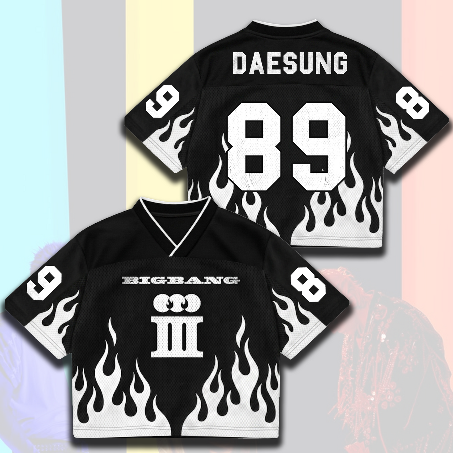 Fiery Bigbang BiiiG Cosmos Mixed Mesh Jersey Ultimate Fan Gift