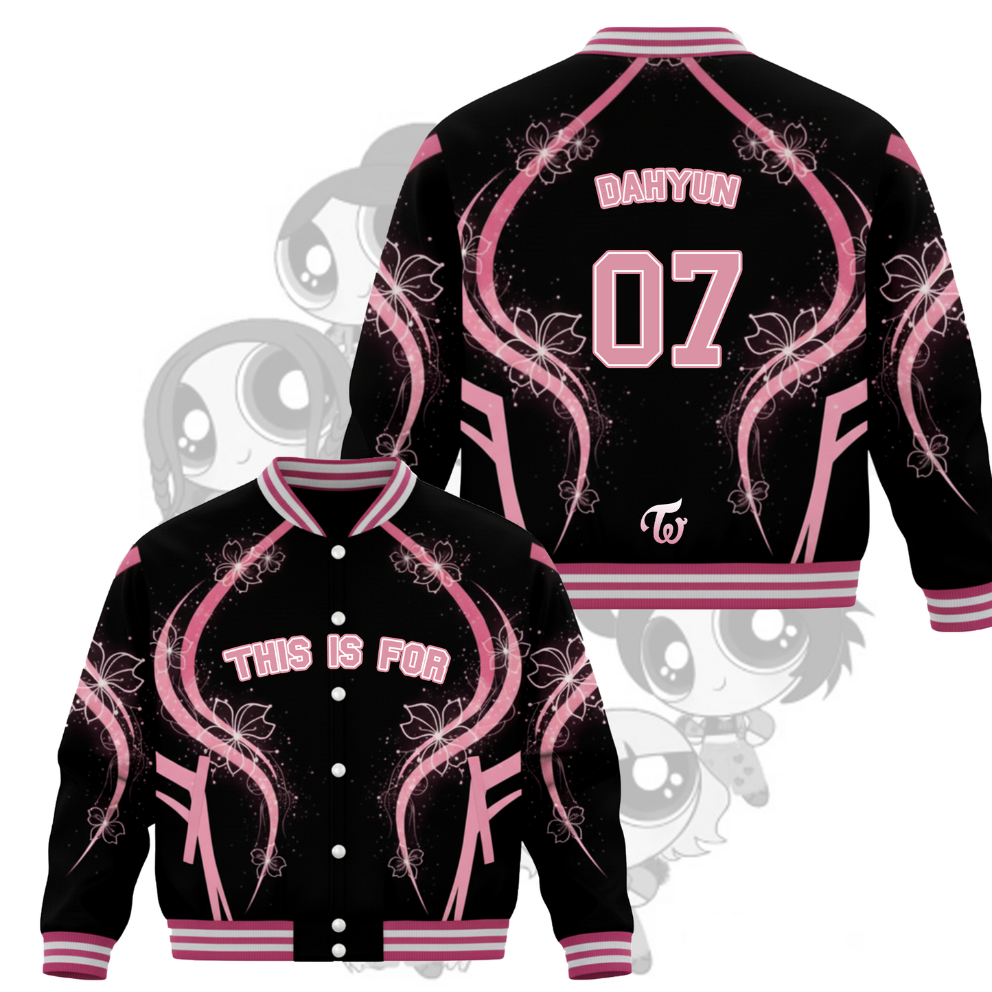 WAVESTEEᵀᴹ Twice Era The Pink Vision This is For Tour Baseball Jacket