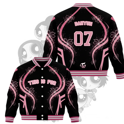 WAVESTEEᵀᴹ Twice Era The Pink Vision This is For Tour Baseball Jacket
