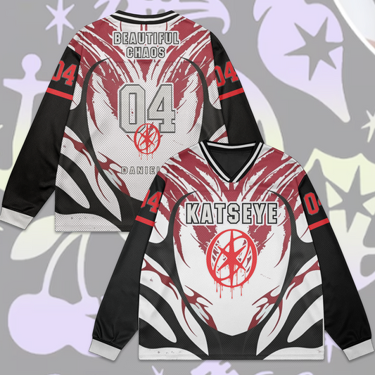 WAVESTEEᵀᴹ Katseye Chaos Version Mesh Splicing Long Sleeved