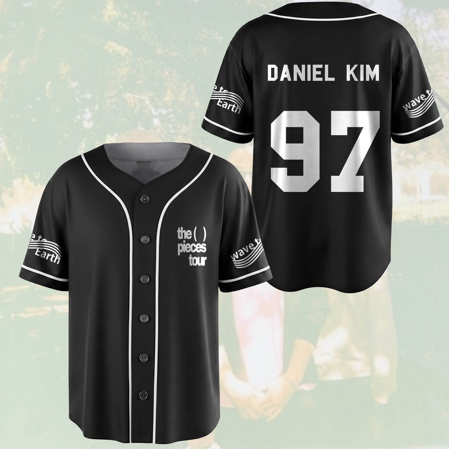 The Piece Tour Wave To Earth Black Baseball Jersey Gift For Fans