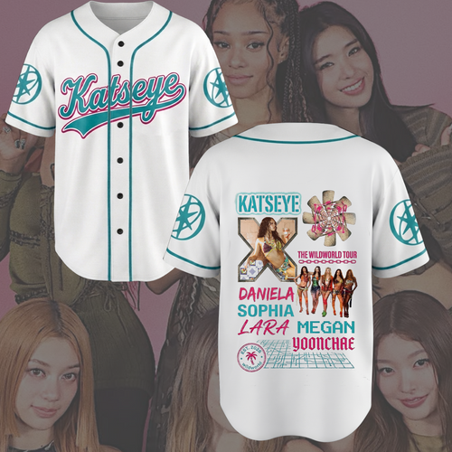 Sensational KATSEYE Baseball Jersey The Wildworld Tour Gift for Fans
