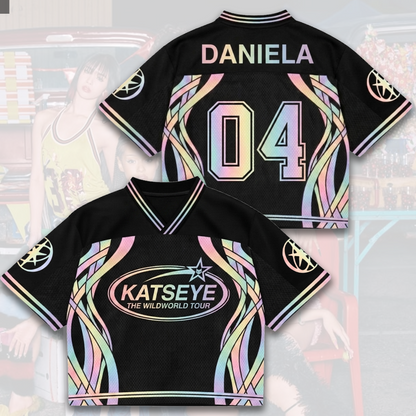 Prismatic Katseye The Wildworld Tour Mixed Mesh Jersey Fan Edition