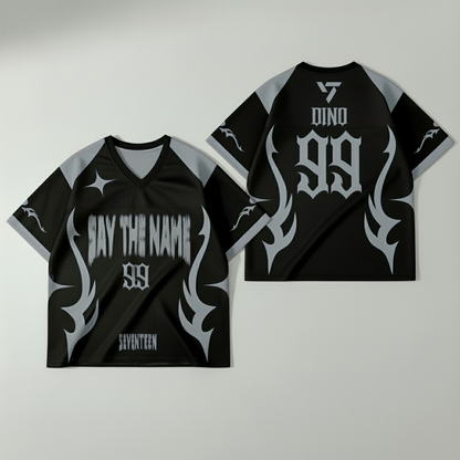 WAVESTEEᵀᴹ Say The Name Seventeen Mesh Football Jersey