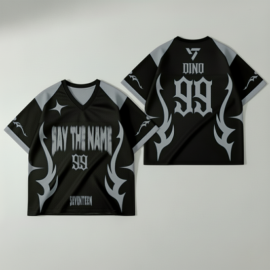 WAVESTEEᵀᴹ Say The Name Seventeen Mesh Football Jersey