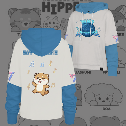 WAVESTEEᵀᴹ  Seventeen Say The Name 8bit Pixel Edition Shortstop Hoodie