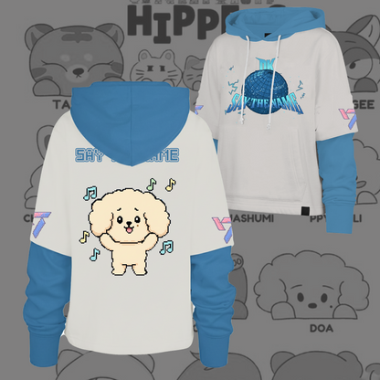 WAVESTEEᵀᴹ  Seventeen Say The Name 8bit Pixel Edition Shortstop Hoodie