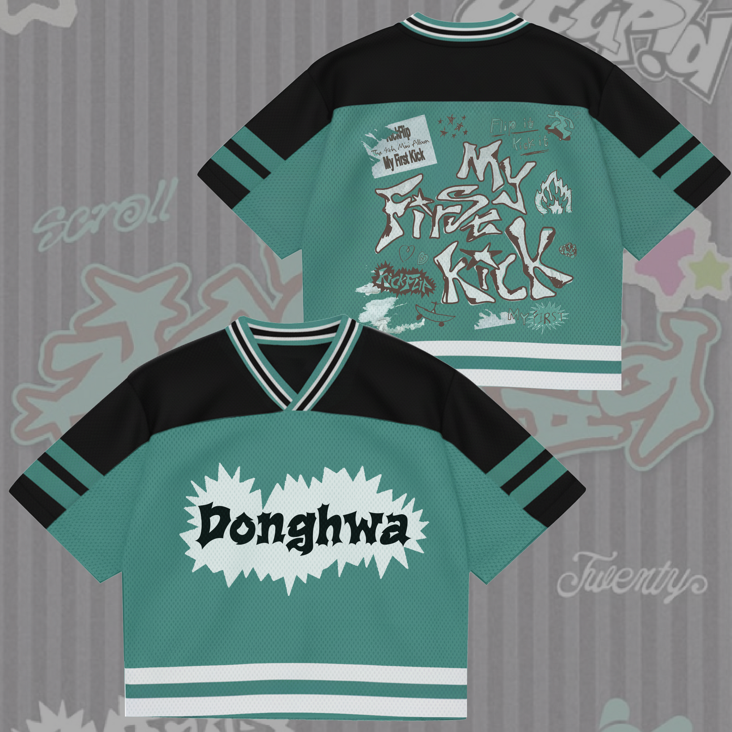 My First Kick Album KickFlip Mixed Mesh Jersey Gift For Fans