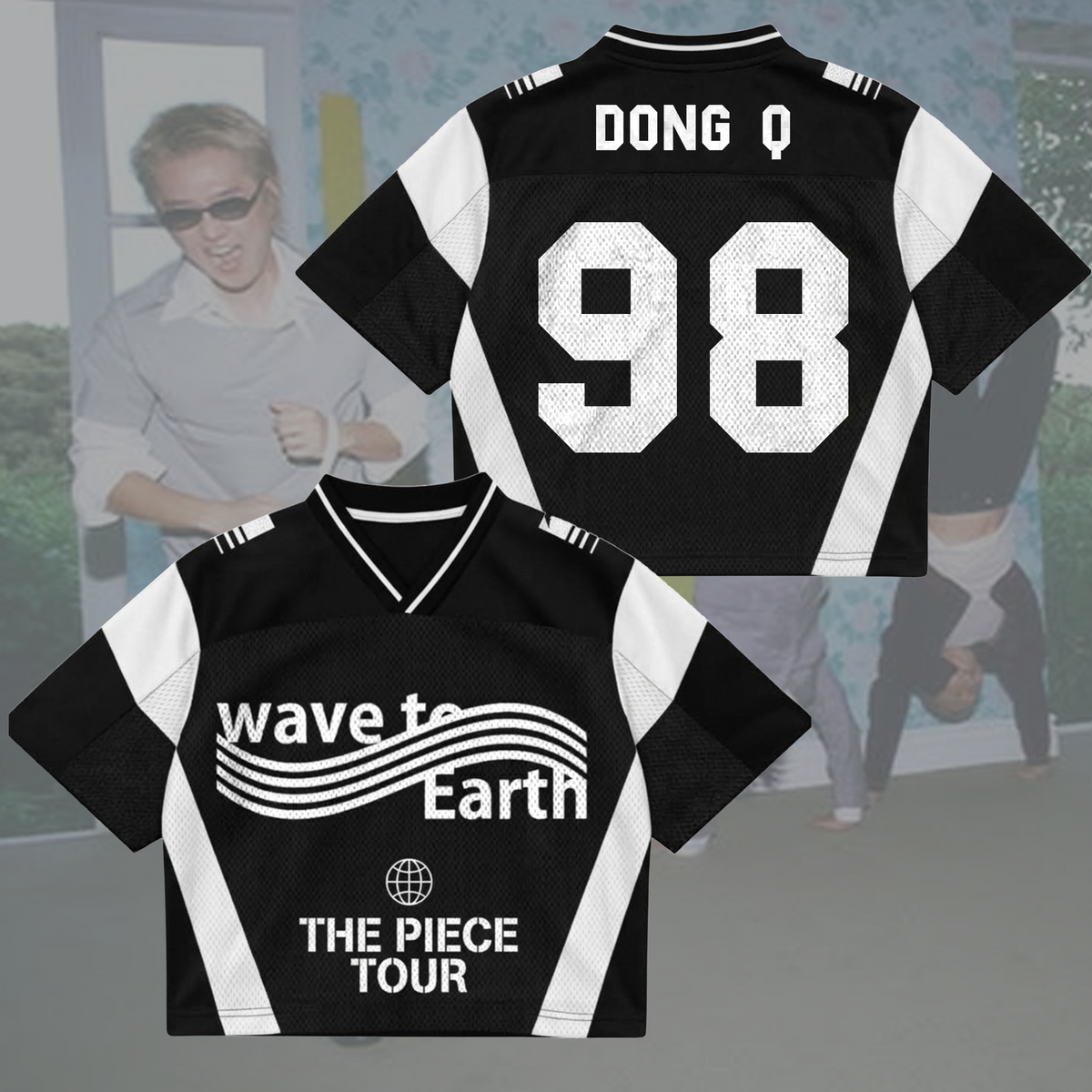 Sporty Wave To Earth The Piece Tour Mixed Mesh Jersey Fan Gifts