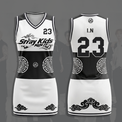 Stray Kids Run It Jersey Dress Edgy Kpop Sporty Streetwear Concert Outfit Gift For Fans