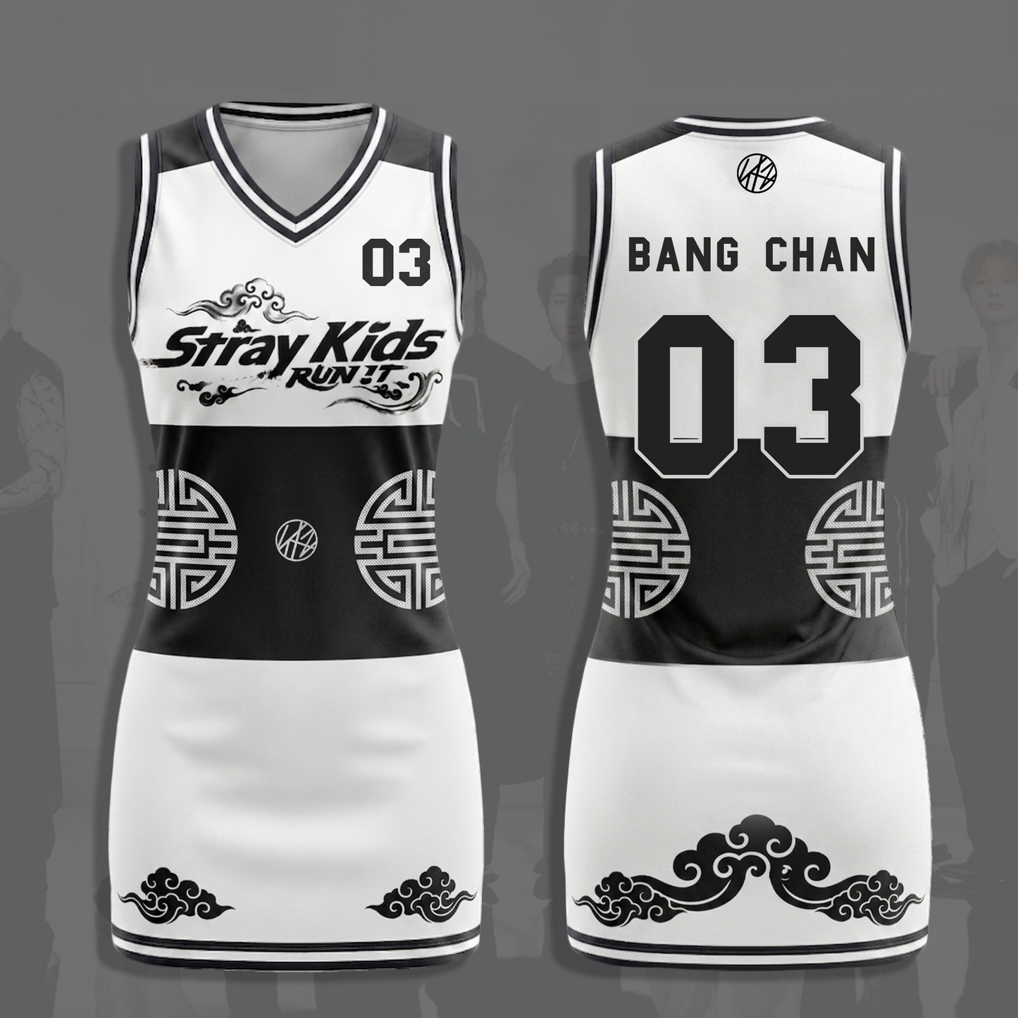 Stray Kids Run It Jersey Dress Edgy Kpop Sporty Streetwear Concert Outfit Gift For Fans