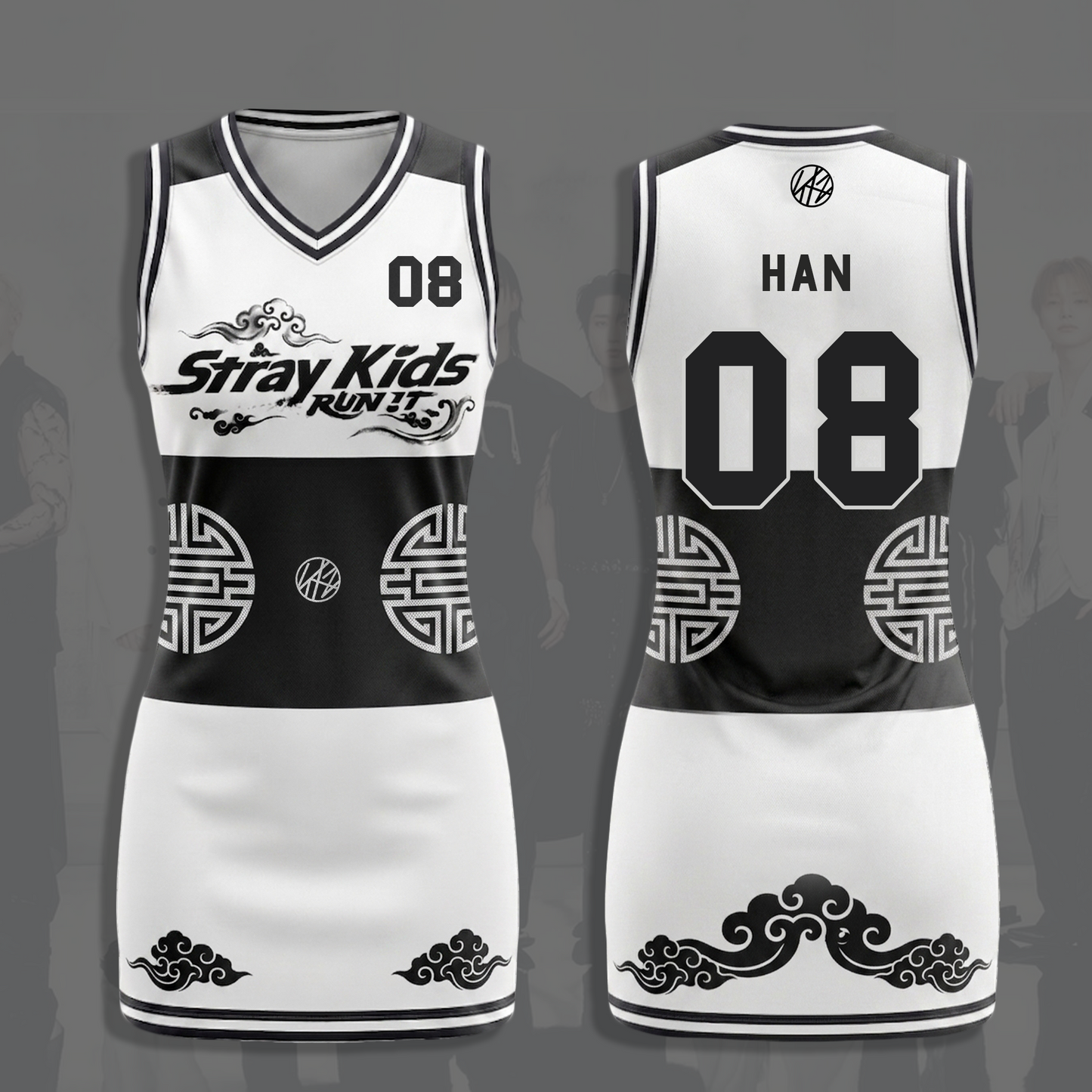 Stray Kids Run It Jersey Dress Edgy Kpop Sporty Streetwear Concert Outfit Gift For Fans
