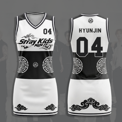 Stray Kids Run It Jersey Dress Edgy Kpop Sporty Streetwear Concert Outfit Gift For Fans