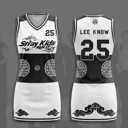Stray Kids Run It Jersey Dress Edgy Kpop Sporty Streetwear Concert Outfit Gift For Fans