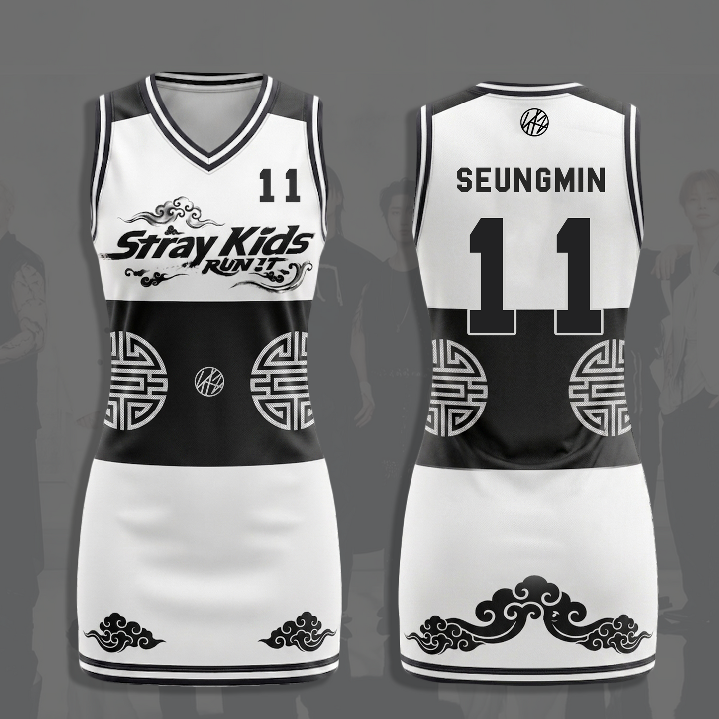 Stray Kids Run It Jersey Dress Edgy Kpop Sporty Streetwear Concert Outfit Gift For Fans
