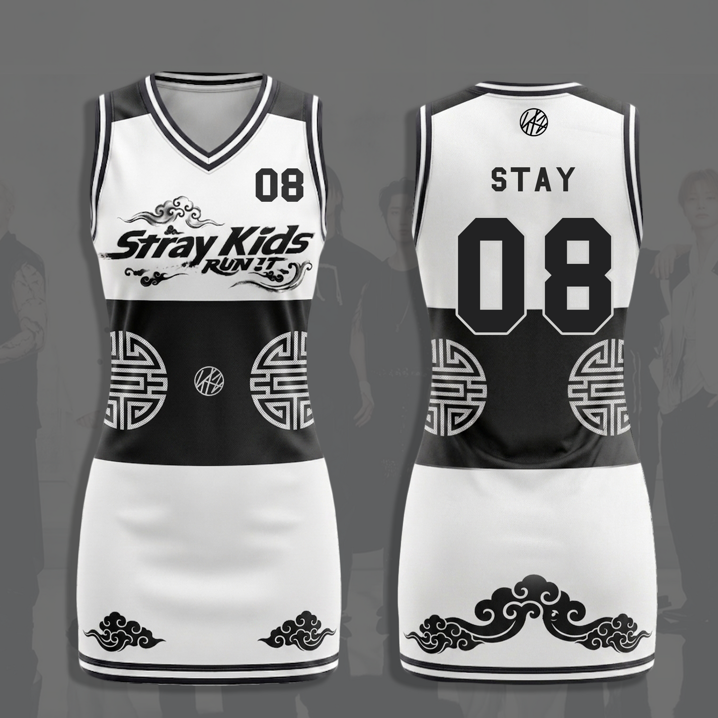 Stray Kids Run It Jersey Dress Edgy Kpop Sporty Streetwear Concert Outfit Gift For Fans