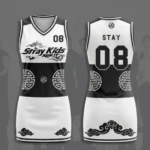 Stray Kids Run It Jersey Dress Edgy Kpop Sporty Streetwear Concert Outfit Gift For Fans