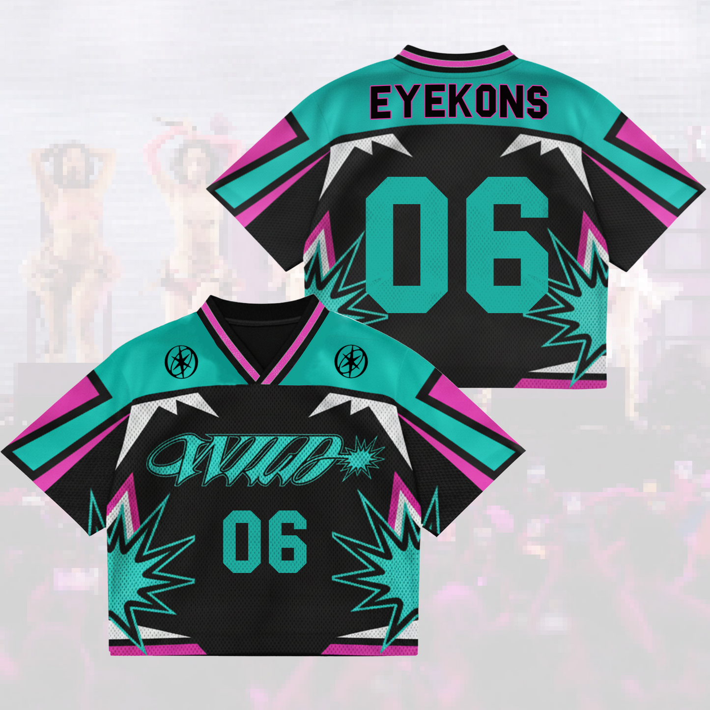 Edgy Wild Katseye Pinky Up The WildWorld Tour Mesh Jersey Gift For Eyekons