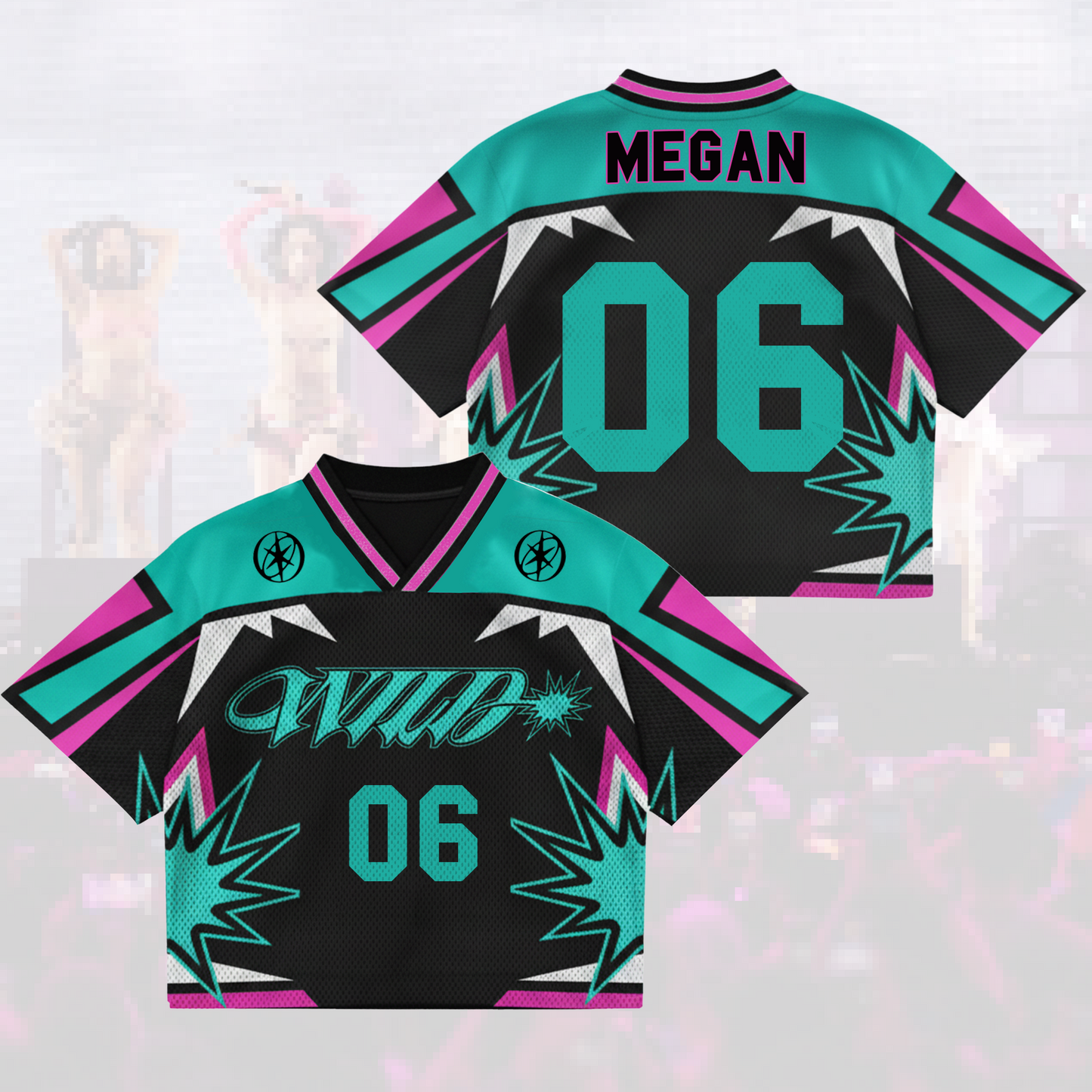 Edgy Wild Katseye Pinky Up The WildWorld Tour Mesh Jersey Gift For Eyekons