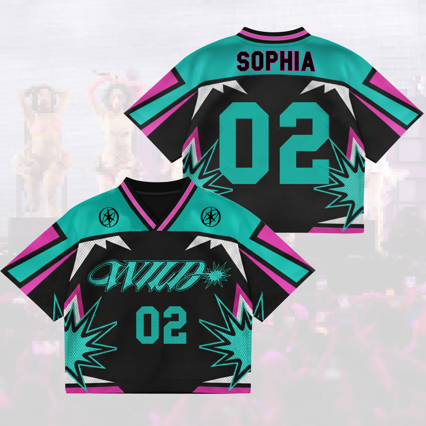 Edgy Wild Katseye Pinky Up The WildWorld Tour Mesh Jersey Gift For Eyekons