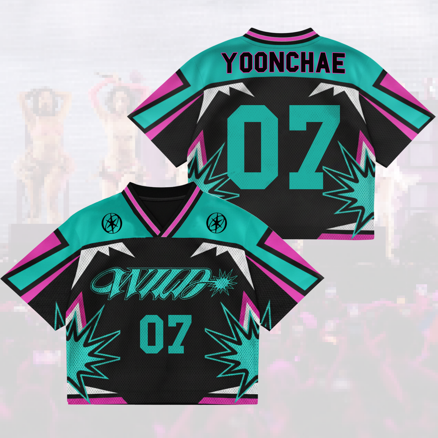 Edgy Wild Katseye Pinky Up The WildWorld Tour Mesh Jersey Gift For Eyekons