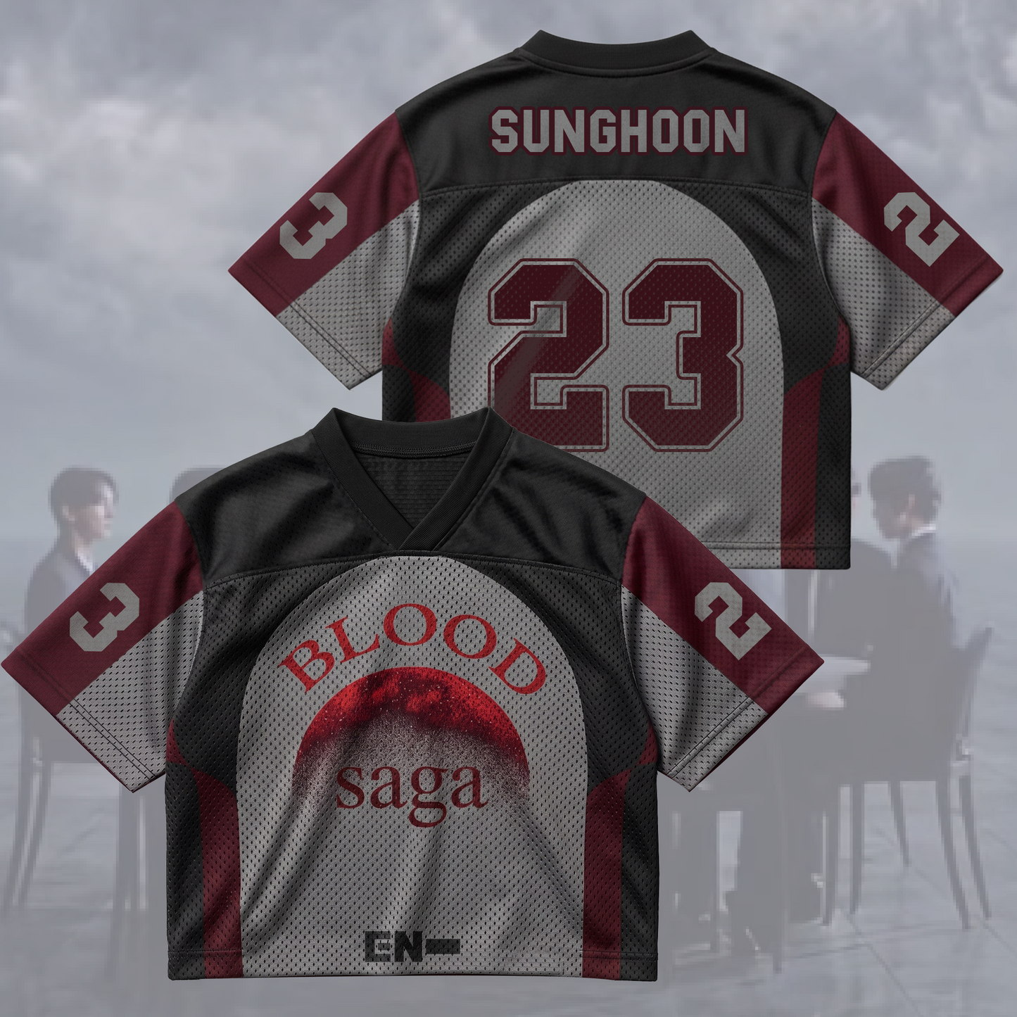 Gateway Blood Saga Enhypen World Tour Mix Mesh Jersey